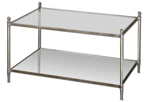 Gannon Mirrored Glass Coffee Table