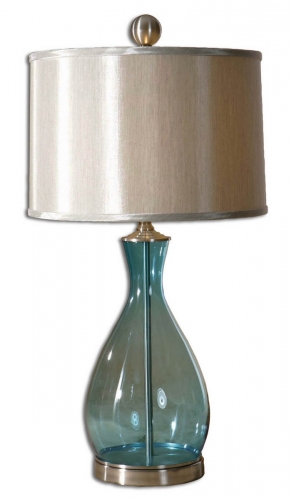 Meena Blue Glass Table Lamp