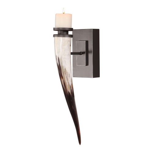 Romany Horn Candle Sconce