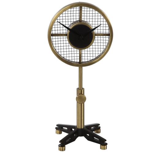 Gio Table Clock - Brass