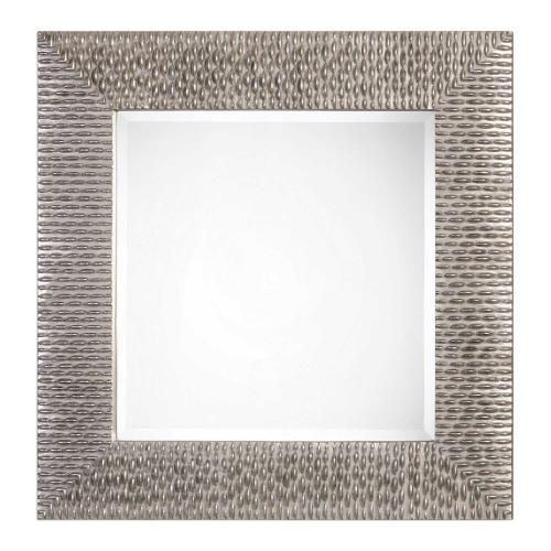 Cressida Square Mirror - Distressed Silver