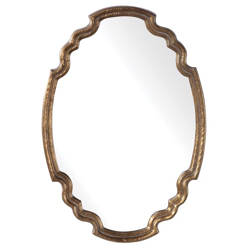 Ariane Oval Mirror - Gold