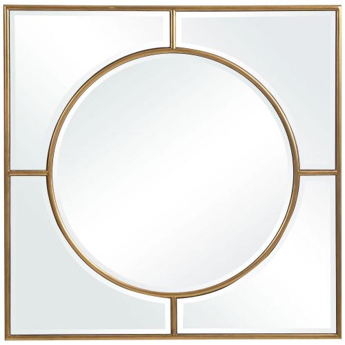 Stanford Square Mirror - Gold