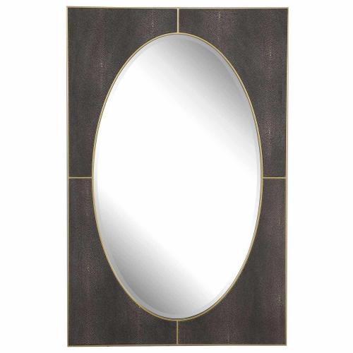 Cyprus Shagreen Mirror - Gray