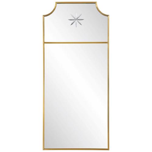 Caddington Tall Mirror - Brass