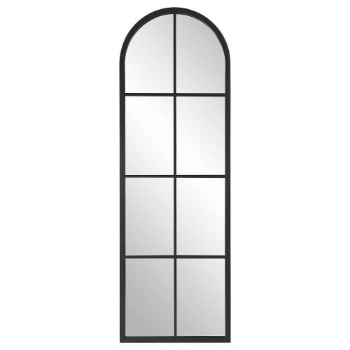 Amiel Arch Window Mirror - Black