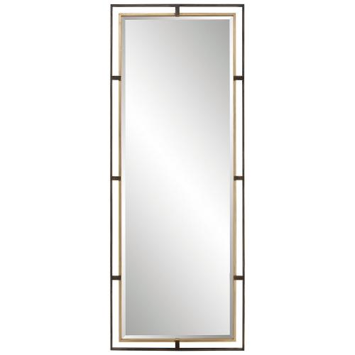 Carrizo Tall Mirror - Bronze/Gold