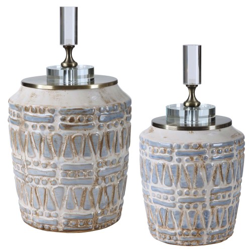 Lenape Ceramic Bottles - Set of 2