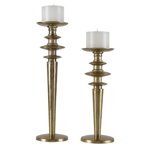 Highclere Candleholders - Set of 2 - Gold