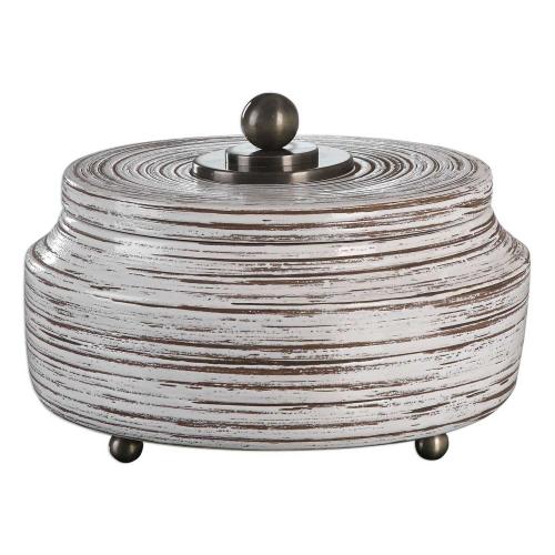 Saltillo Box - White Ceramic