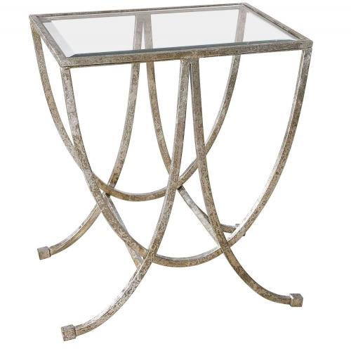 Marta Side Table - Antiqued Silver