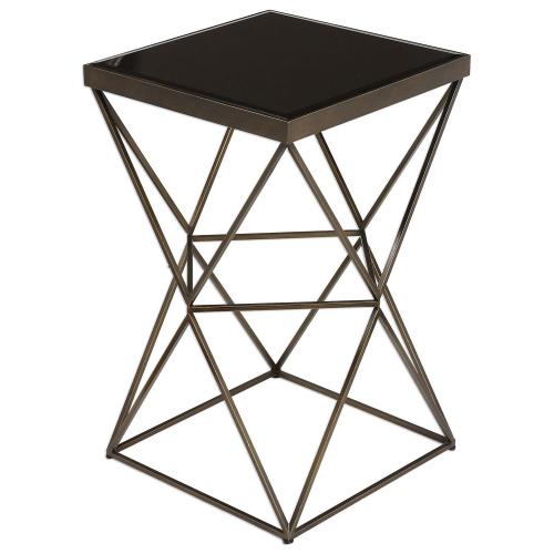Uberto Caged Frame Accent Table