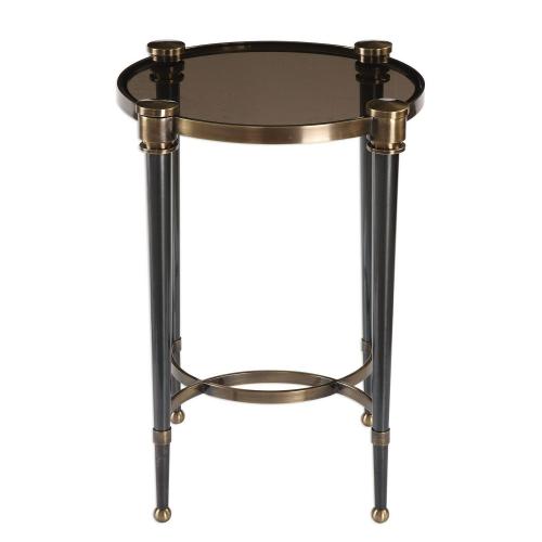 Thora Accent Table - Brushed Black