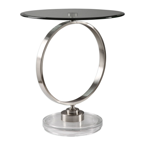 Dixon Accent Table - Brushed Nickel