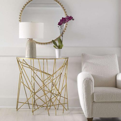 Philosopher Console Table - Gold