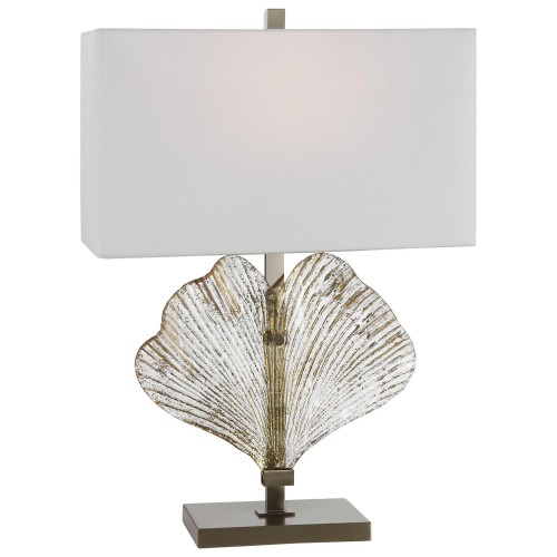 Anara Glass Leaf Table Lamp