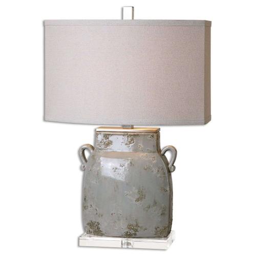 Melizzano Table Lamp - Ivory/Gray