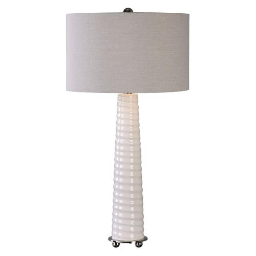 Mavone Table Lamp - Gloss White