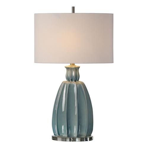Suzanette Ceramic Lamp - Sky Blue