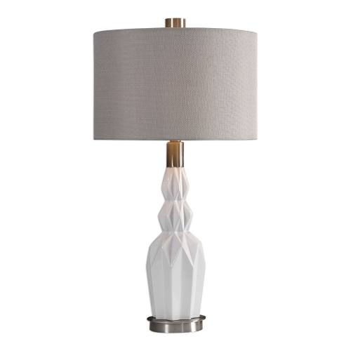 Cabret Table Lamp - Gloss White