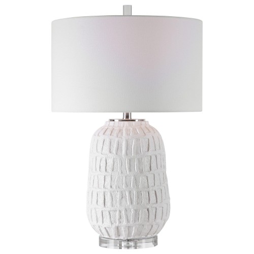 Caelina Table Lamp - Textured White
