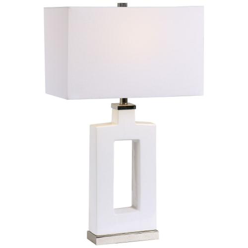 Entry Modern Table Lamp - White