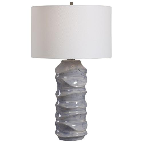 Waves Table Lamp - Blue/White
