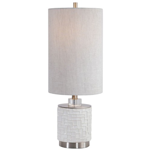 Elyn Accent Lamp - Glossy White