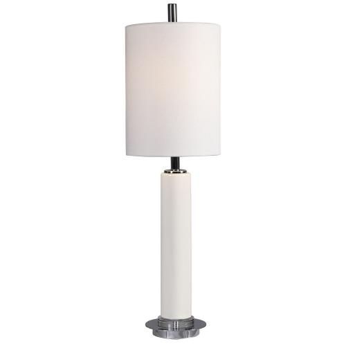 Windsor Crackle Buffet Lamp - Ivory