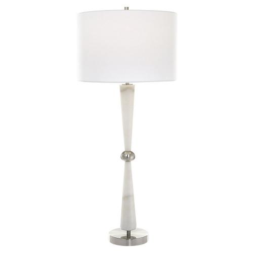 Hourglass Table Lamp - White