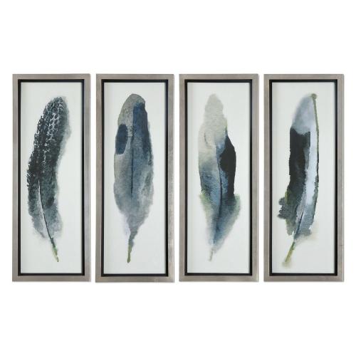 Feathered Beauty Prints - Set of 4