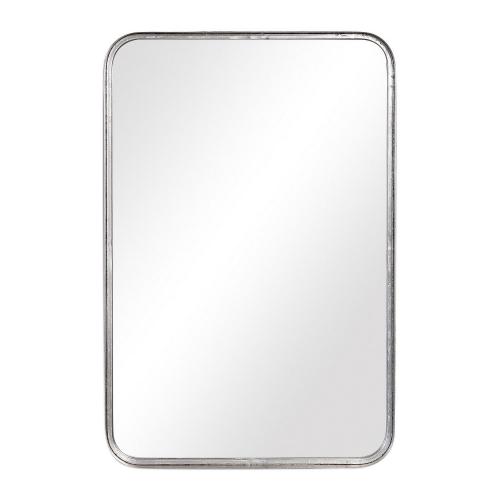 W00451 Mirror - Burnished Silver Leaf