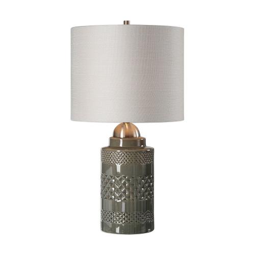 W26000-1 Table Lamp - Gray Ceramic