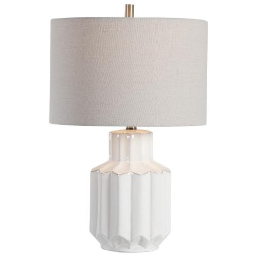 W26072-1 Table Lamp - White Ceramic