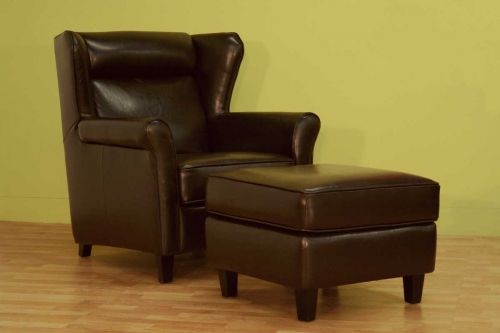 A-393 Club Chair with Ottoman