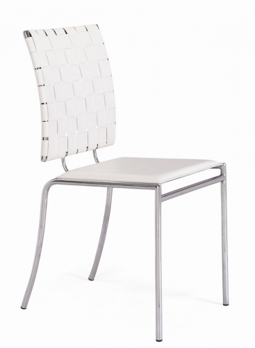 Criss Cross Dining Chair - White